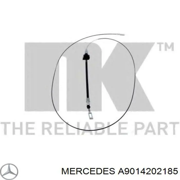 Трос стоянкового гальма передній Mercedes A9014202185 ціна, від 11.27 USD