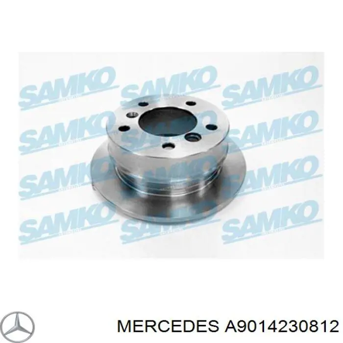 Диск гальмівний задній Mercedes A9014230812