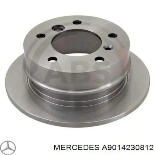 Купити A9014230812 Mercedes Диск заднього гальма