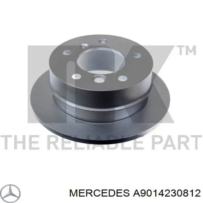 Купити A9014230812 Mercedes Диск заднього гальма