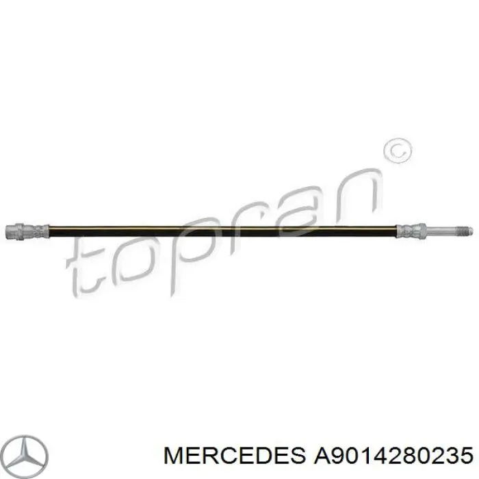 Шланг гальмівний передній Mercedes A9014280235 ціна, від 6.97 USD
