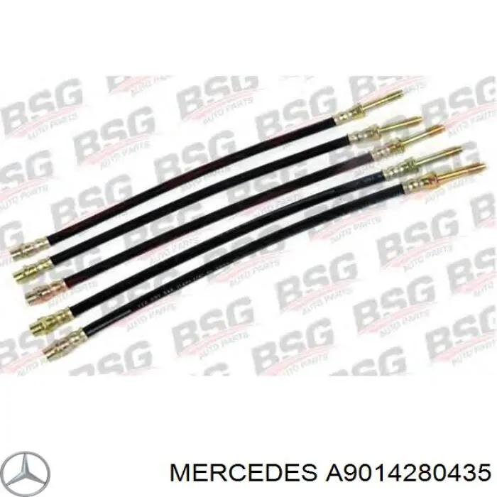 Купити A9014280435 Mercedes Гальмівні шланги передні