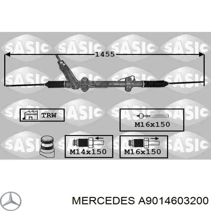 Управління рульове в зборі Mercedes A9014603200 ціна, від 274.91 USD