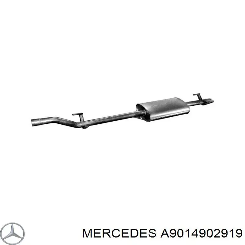 Глушник, середня і задня частина на Mercedes Sprinter (901, 902)
