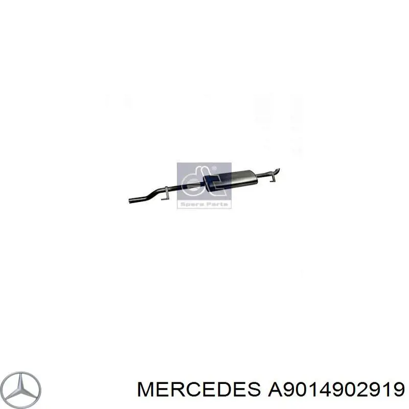 Глушник, середня і задня частина Mercedes A9014902919 ціна, від 93.48 USD