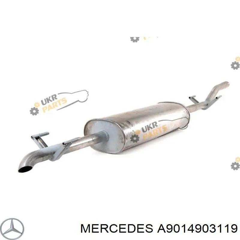 Купити A9014903119 Mercedes Вихлопна труба