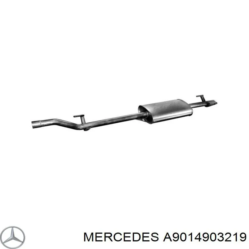 Конвертор-каталізатор (каталітичний нейтралізатор) Mercedes A9014903219 ціна, від 1371.99 USD