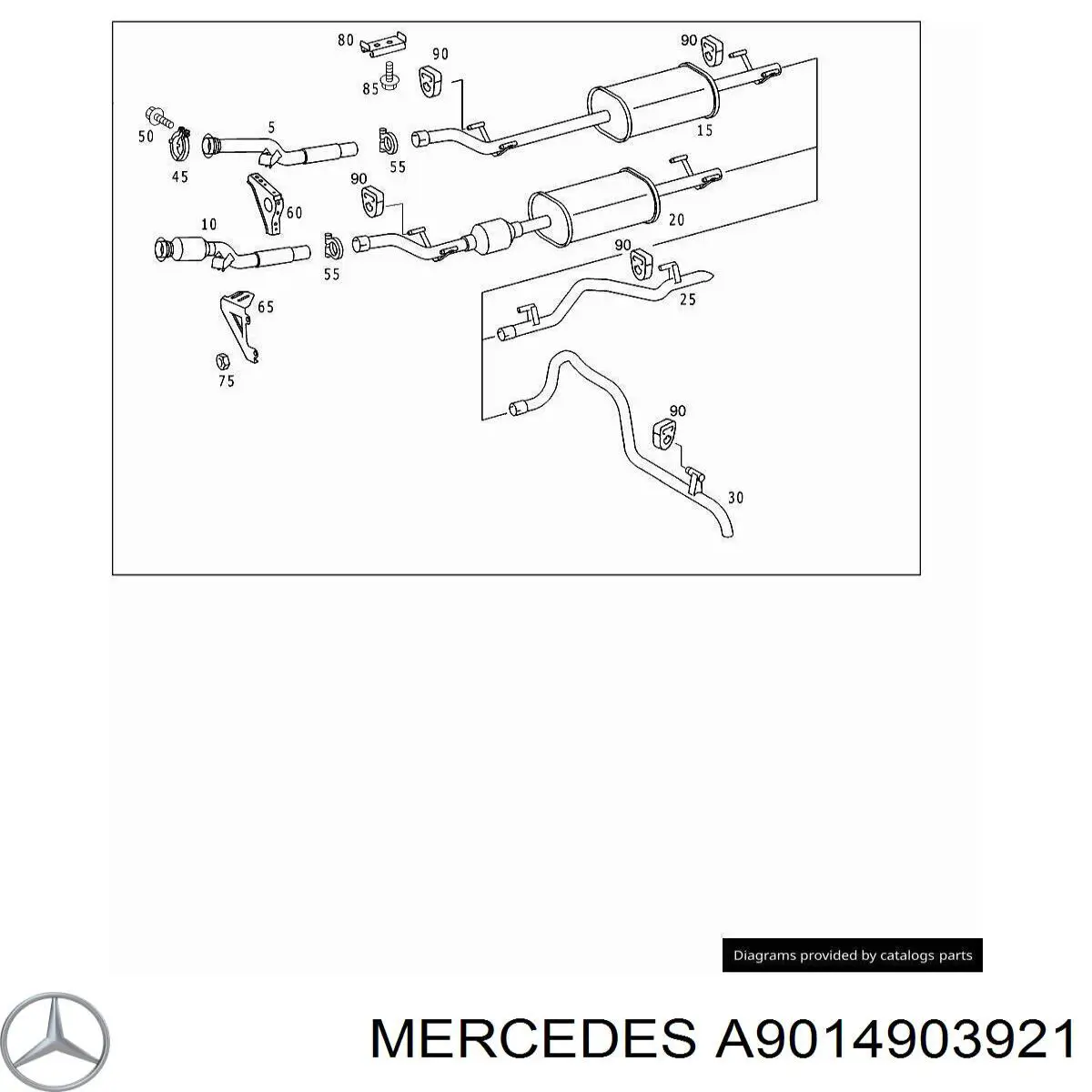 Вихлопна труба Mercedes A9014903921 ціна, від 29.21 USD