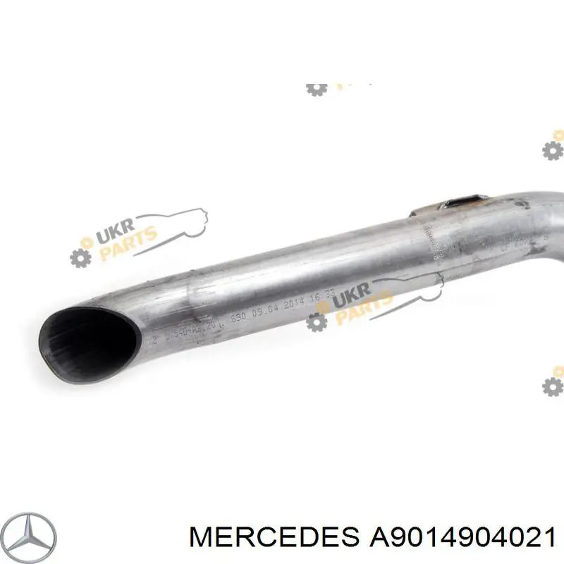 A9014904021 Mercedes патрубок глушника від середньої до задньої частини