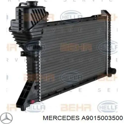 Купити A9015003500 Mercedes Радіатор двигуна
