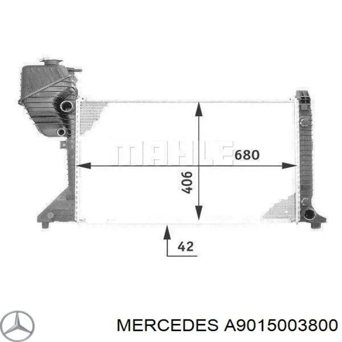 Радіатор A9015003800 Mercedes