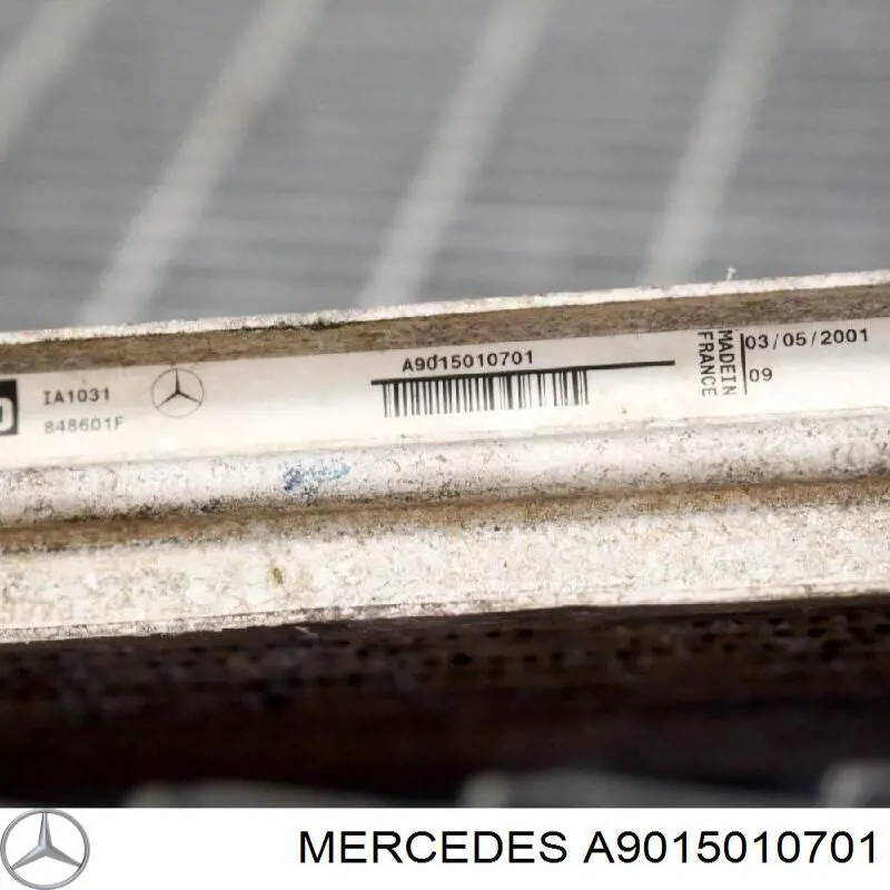 Купити A9015010701 Mercedes Радіатор интеркуллера