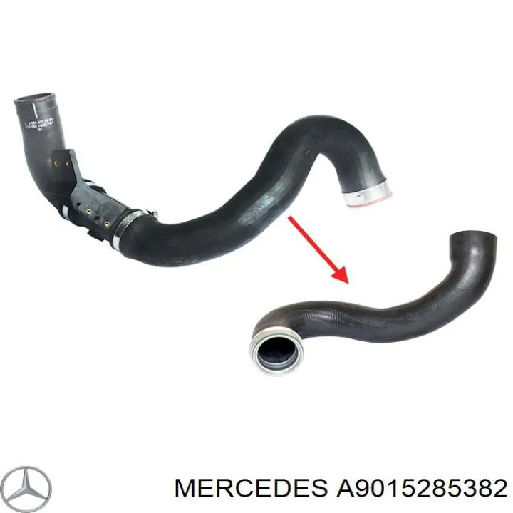 A9015285382 Mercedes шланг/патрубок інтеркулера, лівий