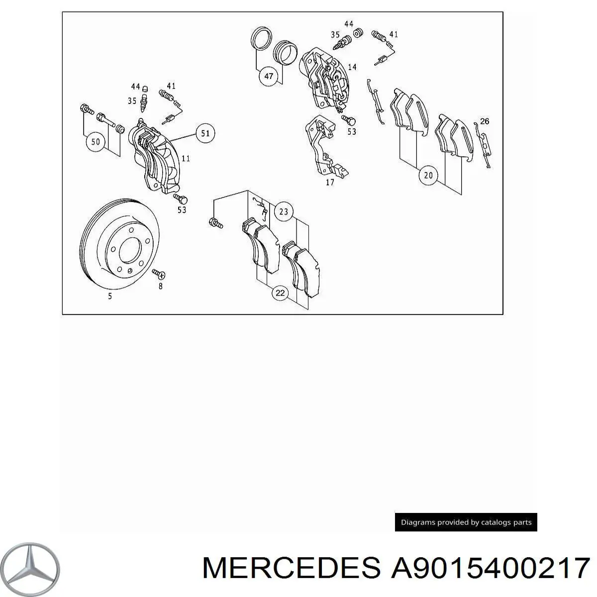 A9015400217 Mercedes Датчик зносу гальмівних колодок