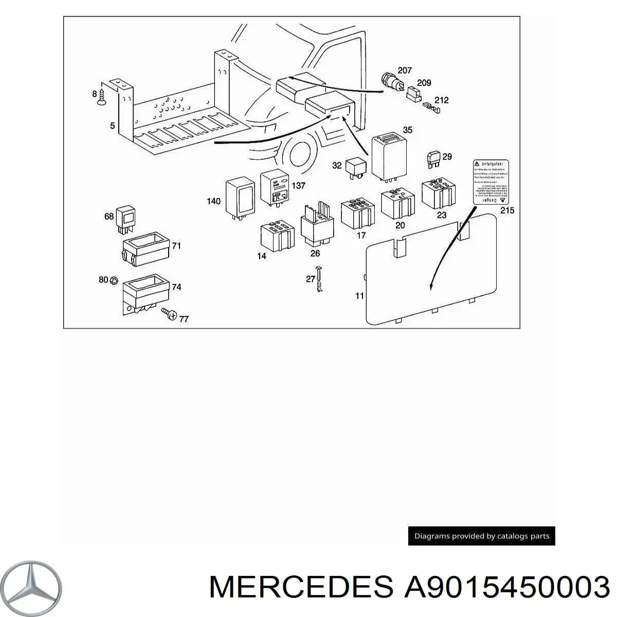  9015450003 Mercedes