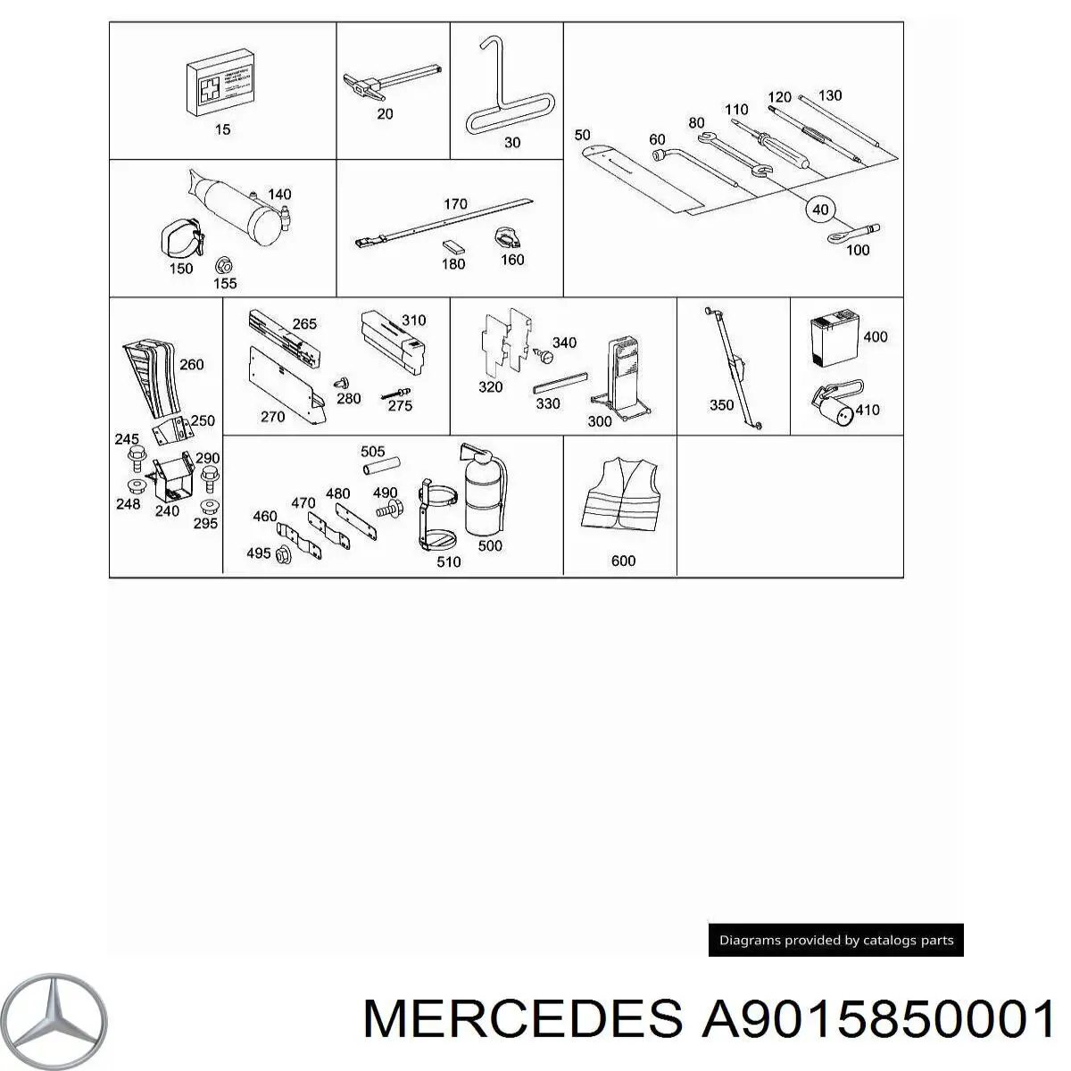  9015850001 Mercedes