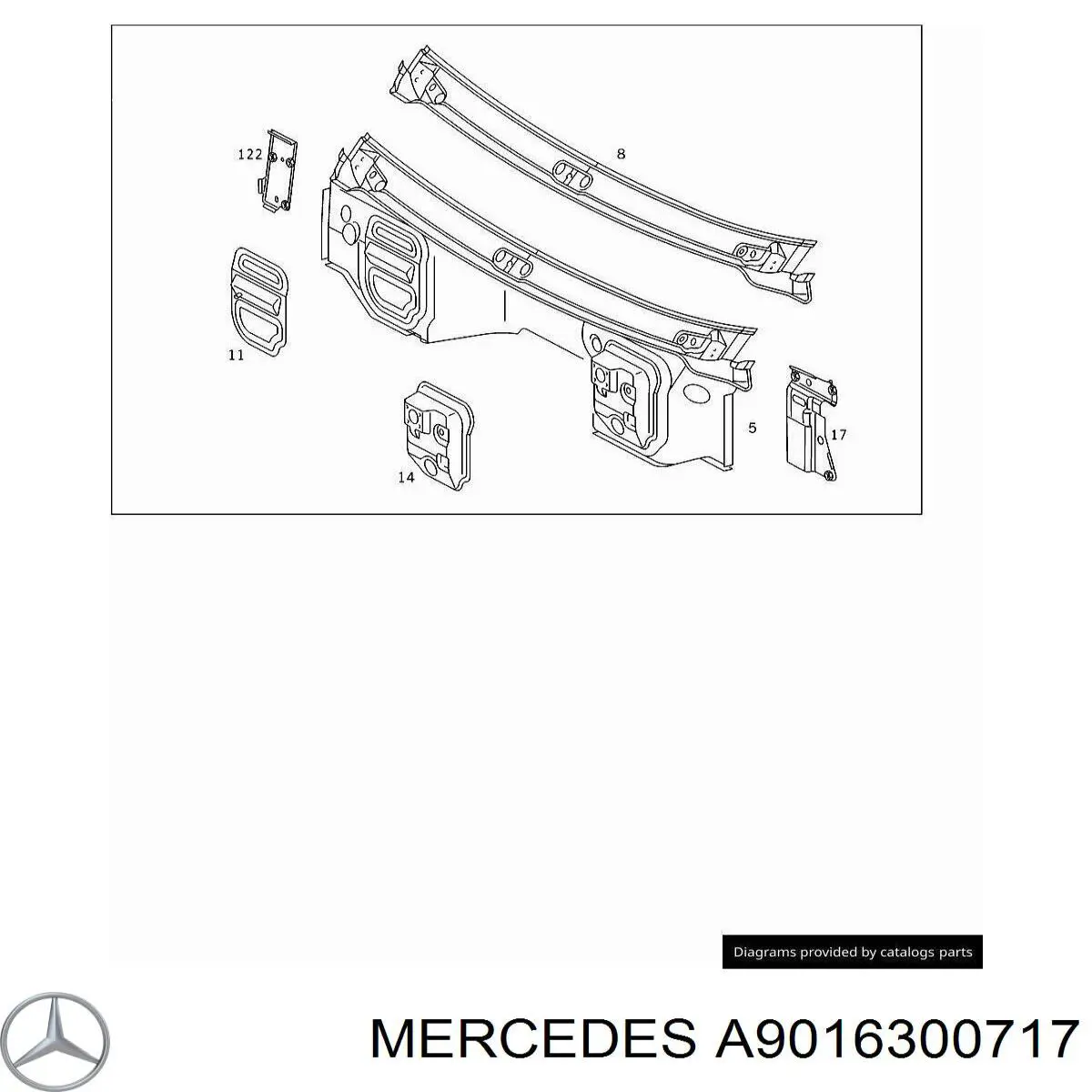 Купити A9016300717 Mercedes 