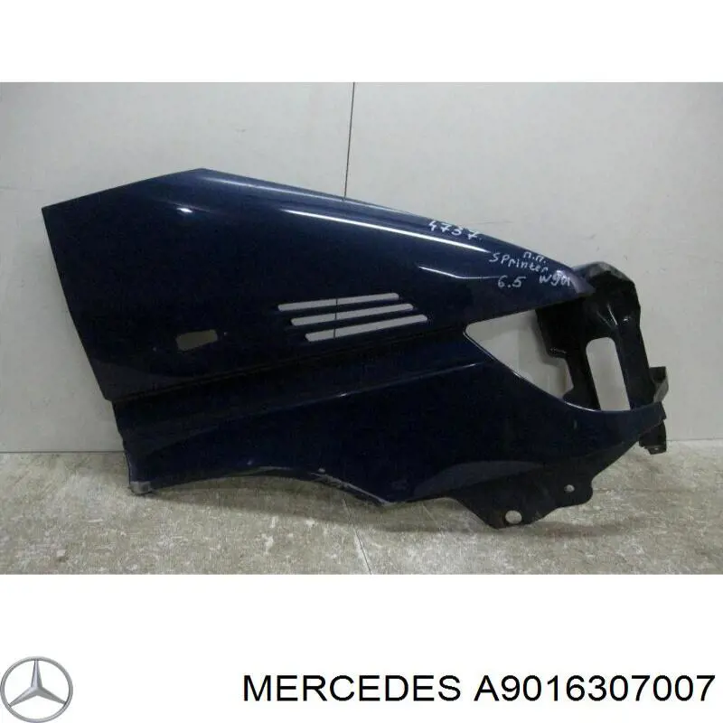 Крило переднє праве Mercedes A9016307007 ціна, від 123.87 USD
