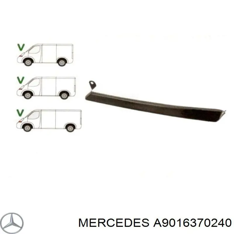 Вія (накладка) лівої фари Mercedes A9016370240 ціна, від 5.81 USD