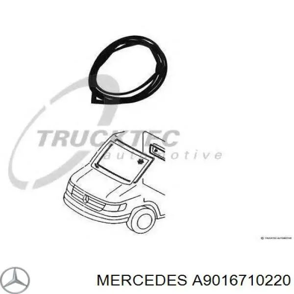 A9016710220 Mercedes ущільнювач лобового скла