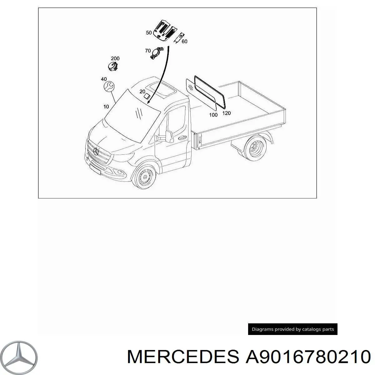  Mercedes A9016780210 ціна, від 50.56 USD