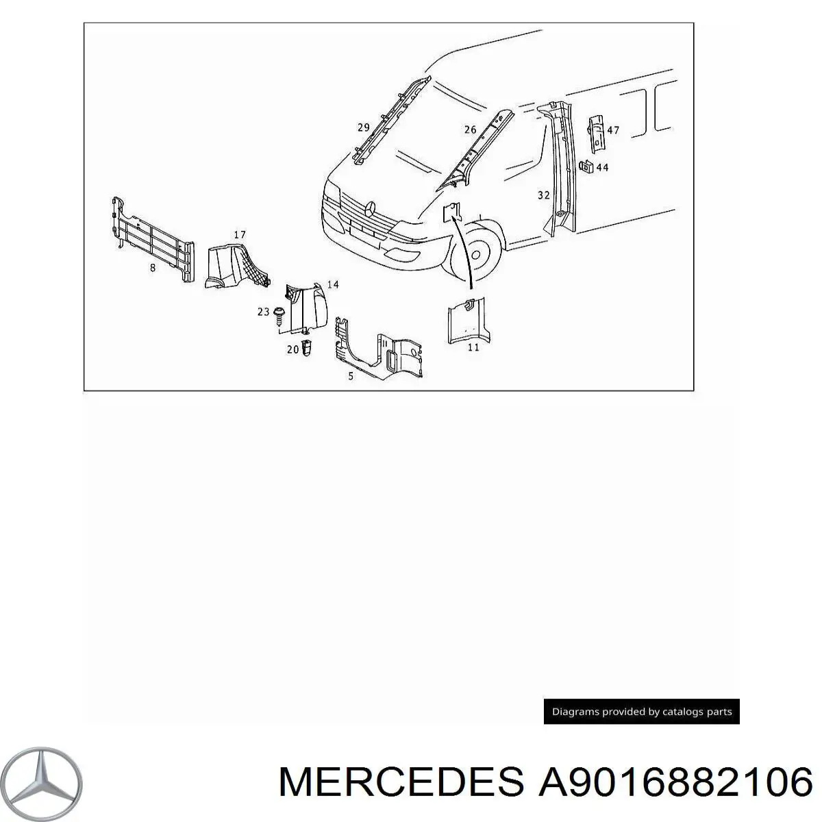 A9016882106 Mercedes 