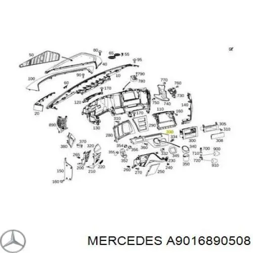 Купити A9016890508 Mercedes 