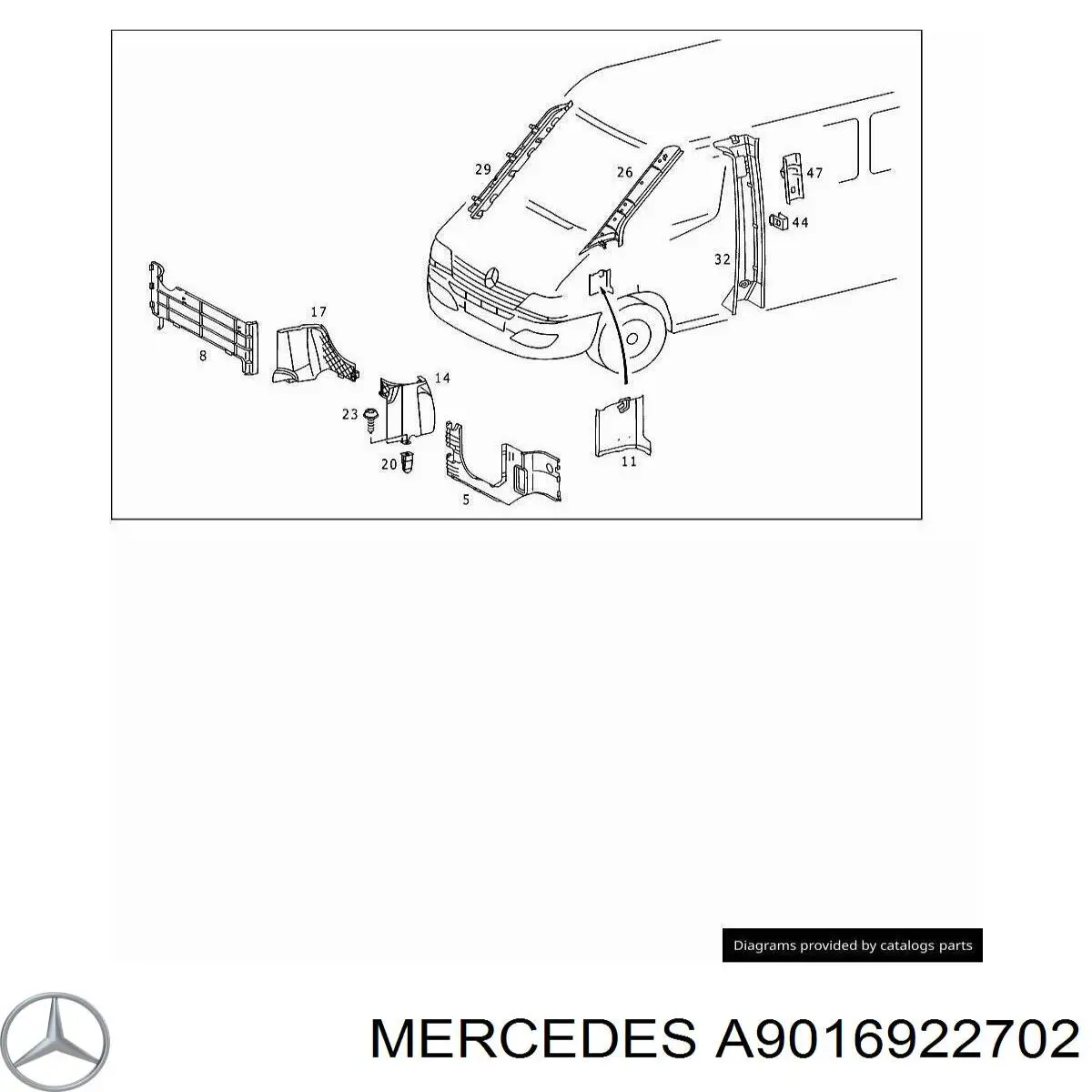 A9016922702 Mercedes 