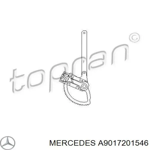 A9017201546 Mercedes механізм склопідіймача двері передньої, правої