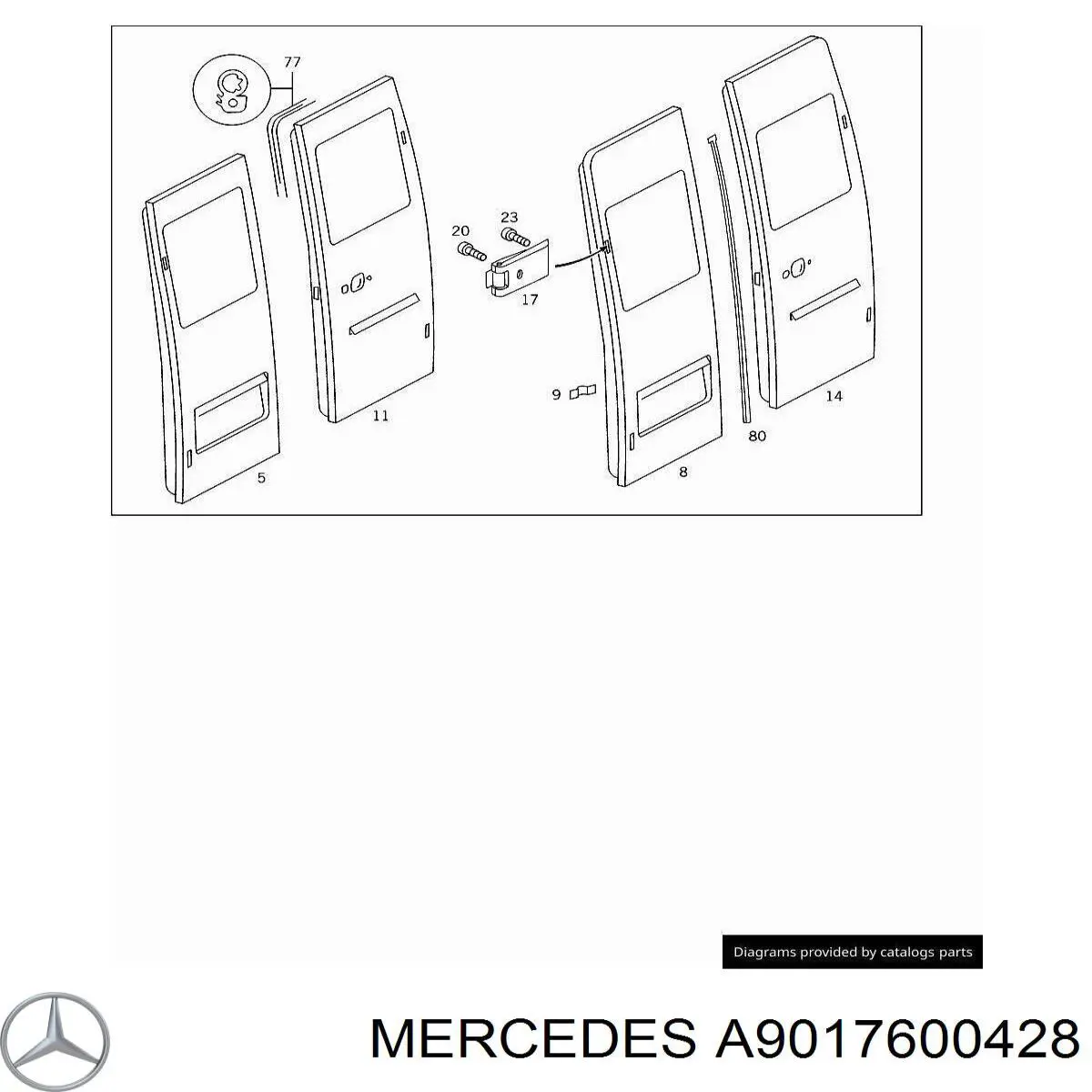 Механізм обмеження підйому платформи Mercedes A9017600428 ціна, від 10.71 USD