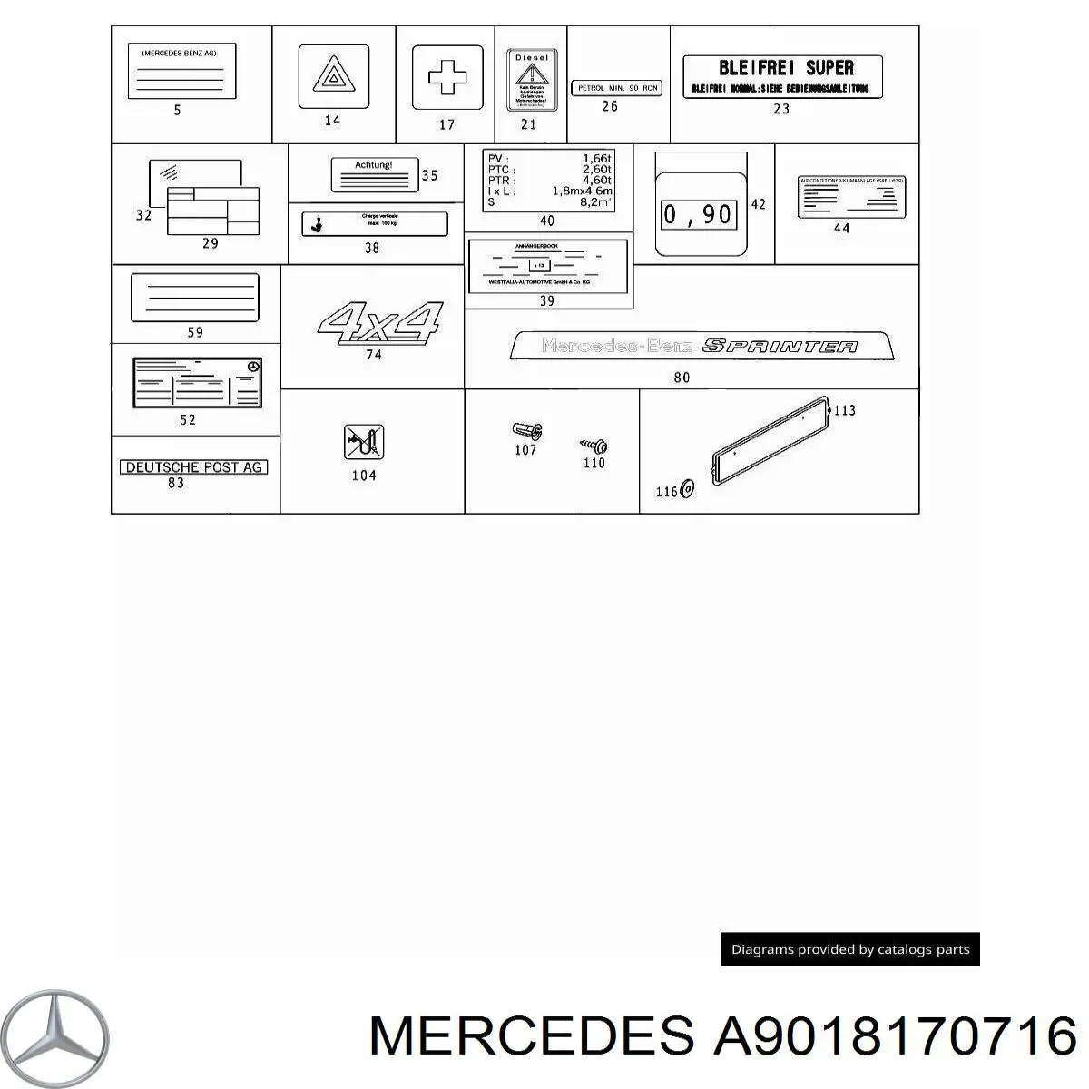A9018170716 Mercedes 