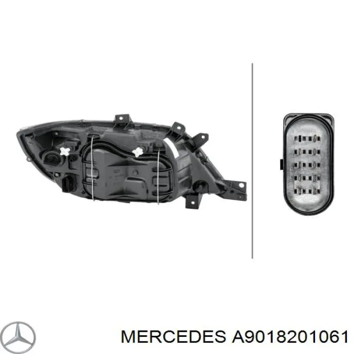 Фари Mercedes A9018201061 ціна, від 72.55 USD