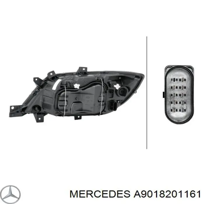 Фара права A9018201161 Mercedes