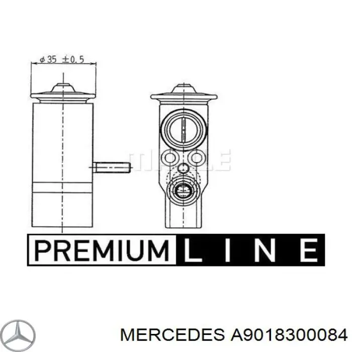 Клапан TRV, кондиціонера A9018300084 Mercedes