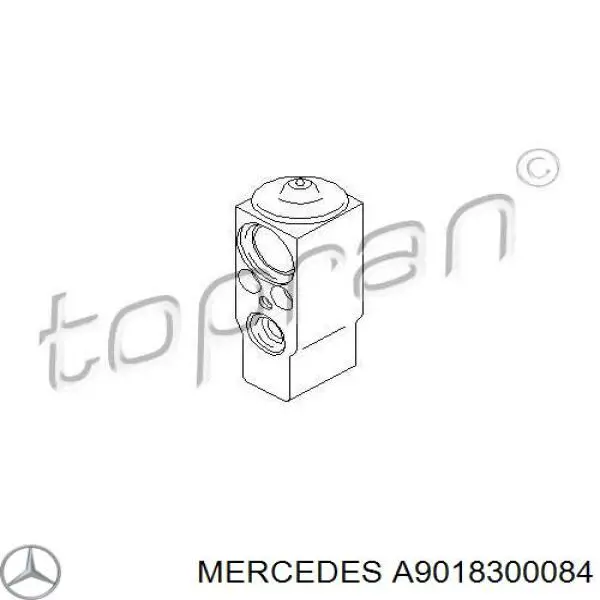 Клапан TRV, кондиціонера A9018300084 Mercedes