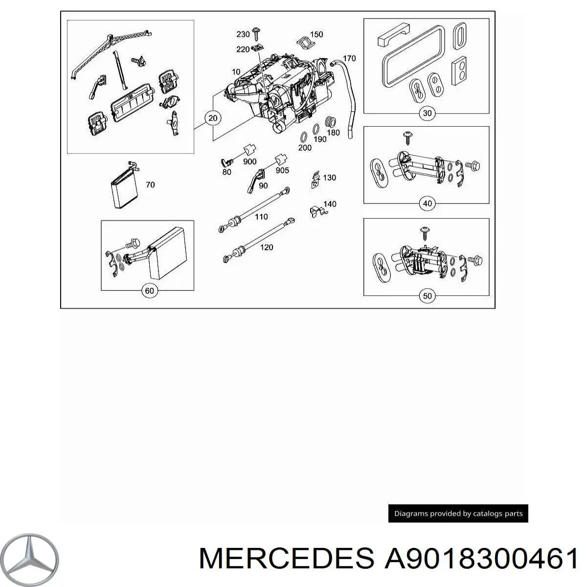 A9018300461 Mercedes Корпус печі в зборі