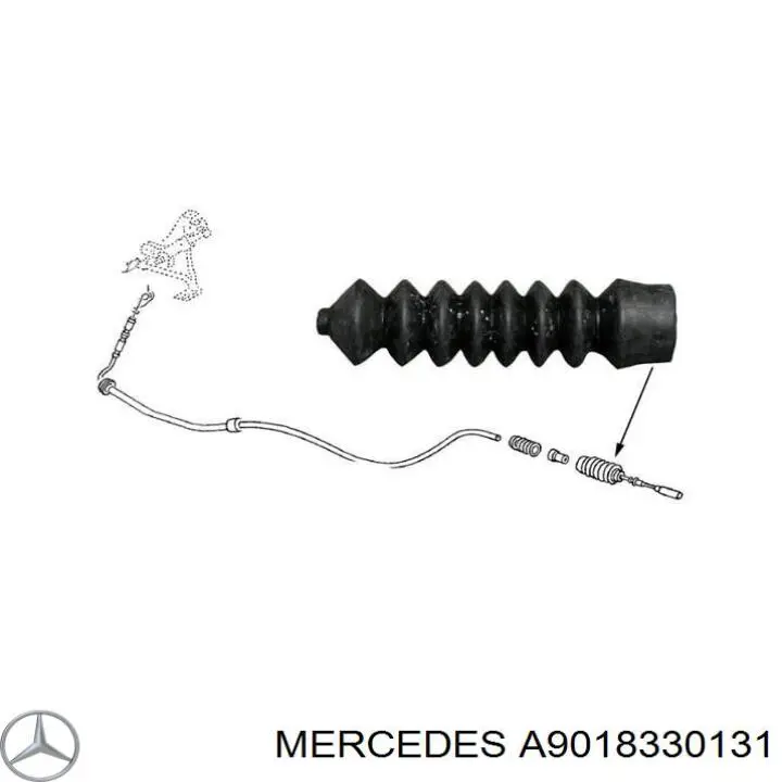 A9018330131 Mercedes Трос керування обігрівачем (пічкою)