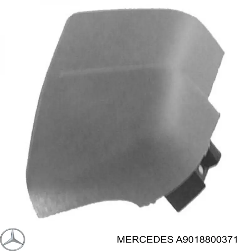 Кут бампера заднього лівий Mercedes A9018800371 ціна, від 9.40 USD