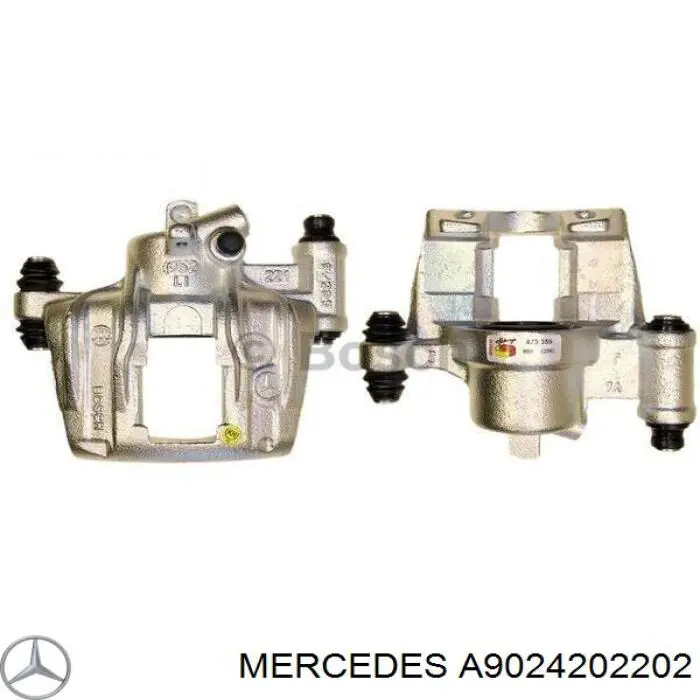 A9024202202 Mercedes супорт гальмівний задній лівий