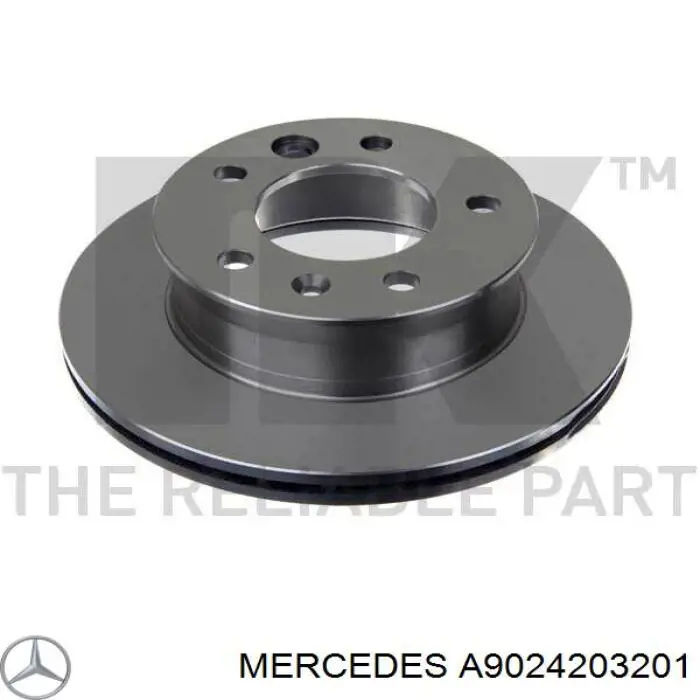 Диск переднього гальма Mercedes A9024203201 ціна, від 39.97 USD