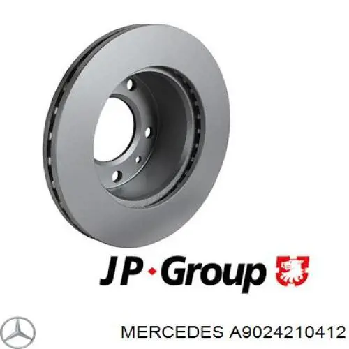 A9024210412 Mercedes Гальмо дискове переднє