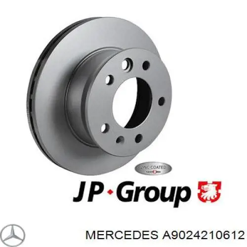 A9024210612 Mercedes Гальмо дискове переднє