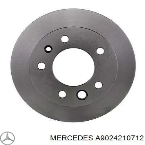 A9024210712 Mercedes диск гальмівний передній