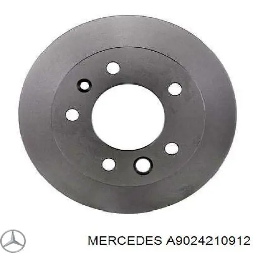 A9024210912 Mercedes Гальмо дискове переднє