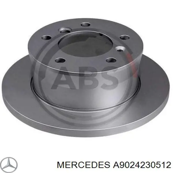 Купити A9024230512 Mercedes Диск заднього гальма