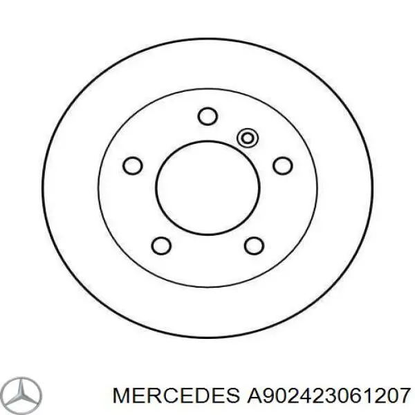 Задні дискові гальма Mercedes A902423061207 ціна, від 41.83 USD