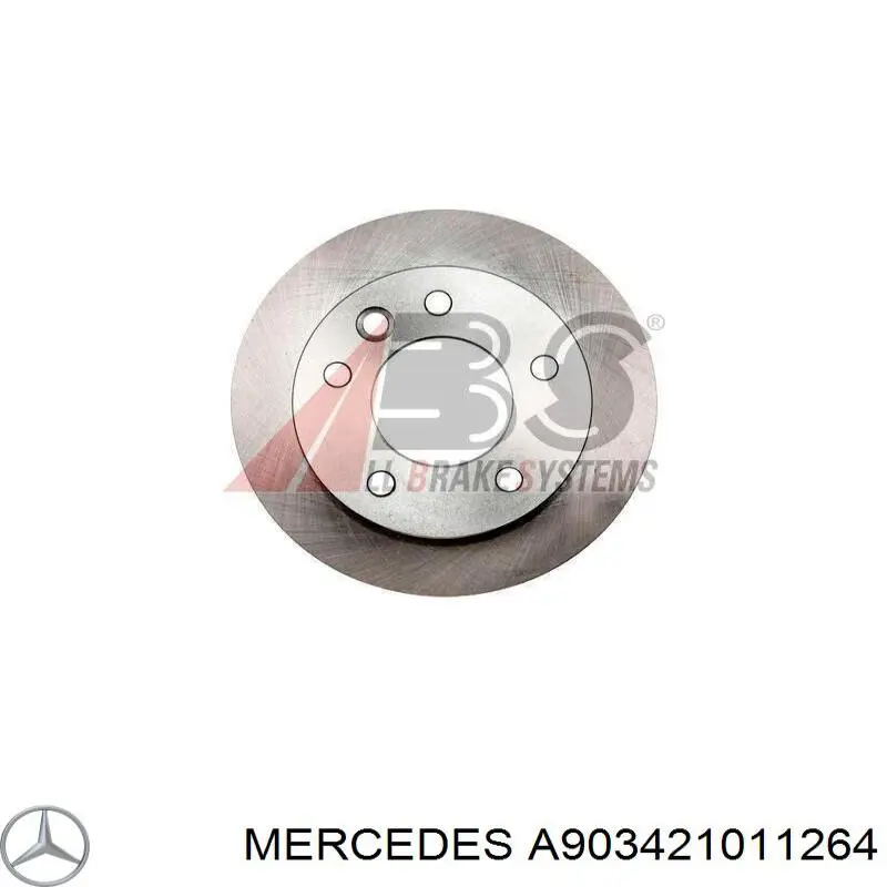 Диск переднього гальма Mercedes A903421011264 ціна, від 44.73 USD