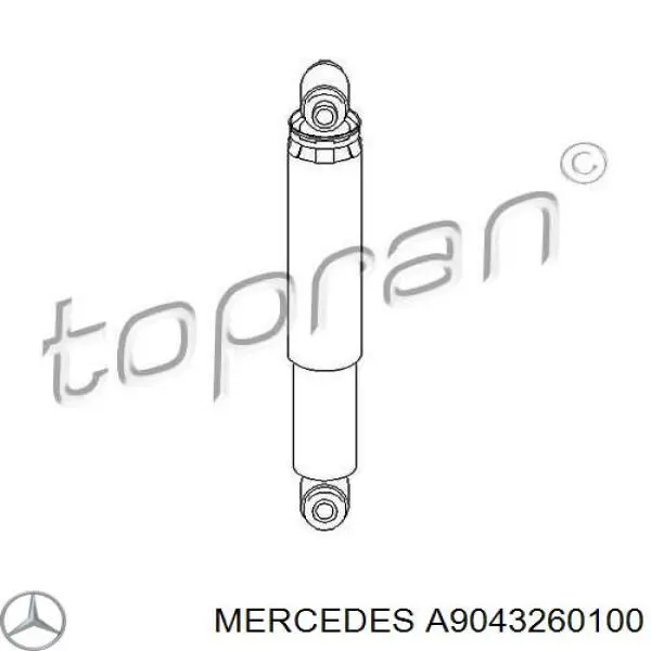 A9043260100 Mercedes амортизатор задній