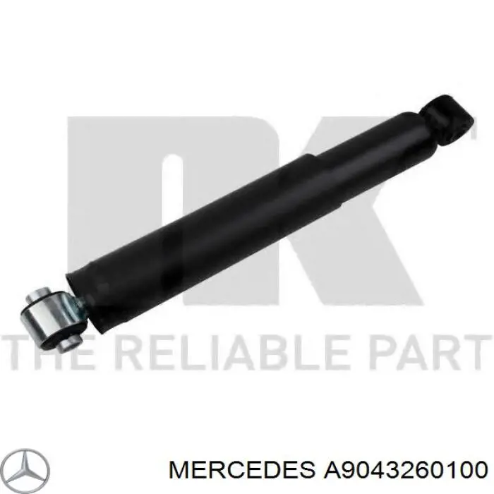 Амортизатор задній Mercedes A9043260100 ціна, від 25.78 USD