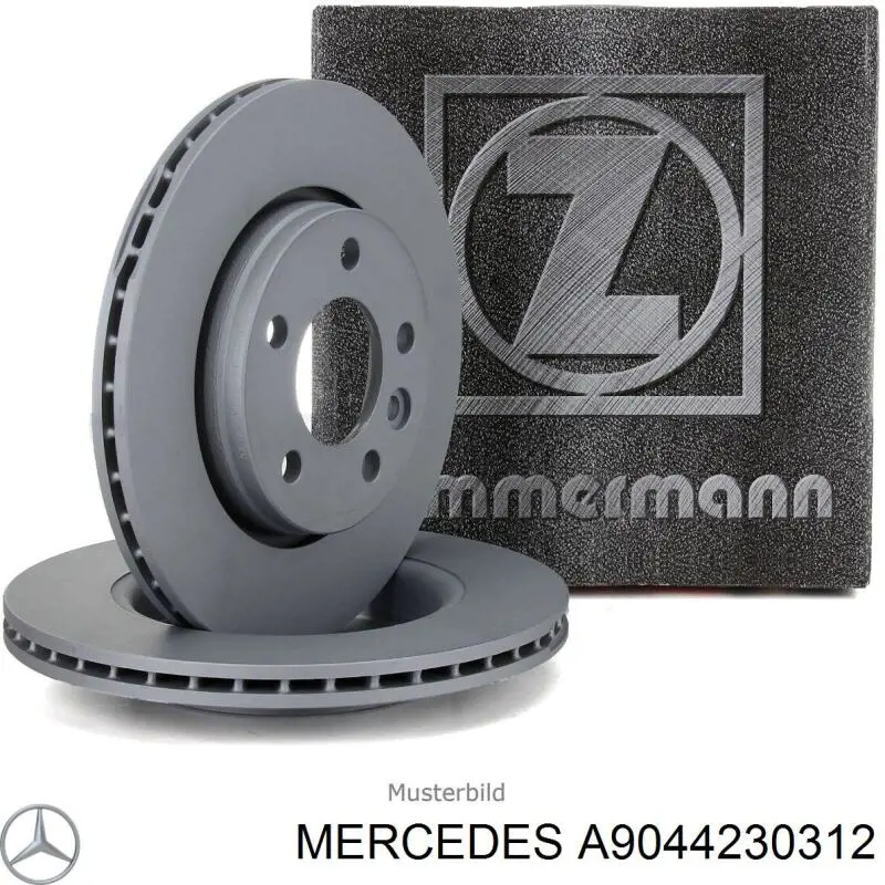 Гальмівні диски A9044230312 Mercedes